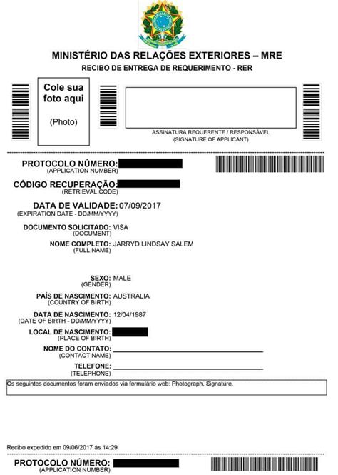 brazil visa application